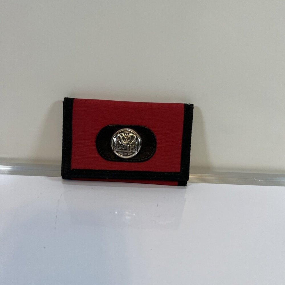 Alabama Crimson Tide Nylon Wallet Trifold Collegiate Licensed Product With Tag